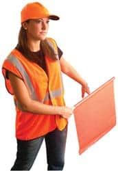 OccuNomix - Size 2X/3XL High Visibility Orange Mesh General Purpose Vest - 52 to 54" Chest, ANSI 107-2015, Hook & Loop Closure, 1 Pocket, Polyester - Makers Industrial Supply