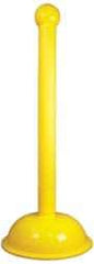 NMC - 41" High, 3" Pole Diam, Warning Post - Yellow - Makers Industrial Supply