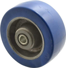 Albion - 5 Inch Diameter x 2 Inch Wide, Polyurethane Caster Wheel - 1,300 Lb. Capacity, 2-3/8 Inch Hub Length, 1/2 Inch Axle Diameter, Sealed Roller Bearing - Makers Industrial Supply