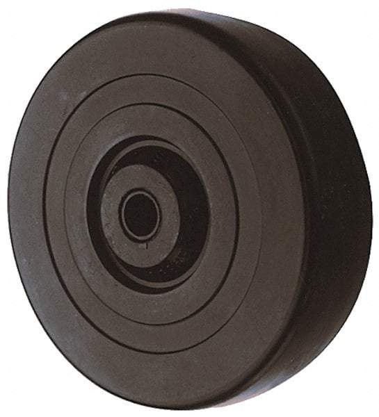 Albion - 3 Inch Diameter x 1-1/4 Inch Wide, Hard Rubber Caster Wheel - 210 Lb. Capacity, 1-19/32 Inch Hub Length, 5/16 Inch Axle Diameter, Self-Lube Bearing - Makers Industrial Supply