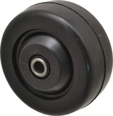 Albion - 3 Inch Diameter x 1-1/4 Inch Wide, Soft Rubber Caster Wheel - 125 Lb. Capacity, 1-9/16 Inch Hub Length, 5/16 Inch Axle Diameter, Self-Lube Bearing - Makers Industrial Supply