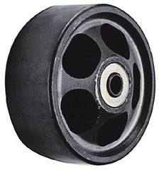 Albion - 6 Inch Diameter x 2 Inch Wide, Semi-Steel Caster Wheel - 1,650 Lb. Capacity, 2-3/8 Inch Hub Length, 1/2 Inch Axle Diameter, Roller Bearing - Makers Industrial Supply