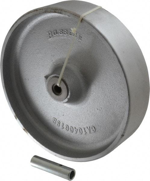 Albion - 10 Inch Diameter x 2-1/2 Inch Wide, Semi-Steel Caster Wheel - 1,650 Lb. Capacity, 2-15/16 Inch Hub Length, 1/2 Inch Axle Diameter, Roller Bearing - Makers Industrial Supply