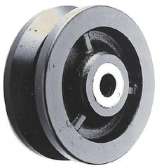 Albion - 6 Inch Diameter x 2-1/2 Inch Wide, Cast Iron Caster Wheel - 3,000 Lb. Capacity, 2-7/8 Inch Hub Length, 1/2 Inch Axle Diameter, Roller Bearing - Makers Industrial Supply