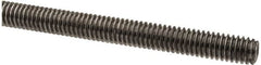 Made in USA - 5/16-18 UNC (Coarse), 6' Long, Low Carbon Steel Threaded Rod - Oil Finish Finish, Right Hand Thread - Makers Industrial Supply