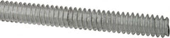 Value Collection - #10-24 UNC (Coarse), 6' Long, Low Carbon Steel Threaded Rod - Zinc-Plated Finish, Right Hand Thread - Makers Industrial Supply