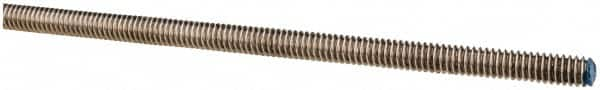 Made in USA - 1/4-20 UNC (Coarse), 6' Long, Stainless Steel Threaded Rod - Right Hand Thread - Makers Industrial Supply