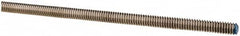 Made in USA - 1/4-20 UNC (Coarse), 6' Long, Stainless Steel Threaded Rod - Right Hand Thread - Makers Industrial Supply