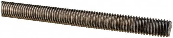 Made in USA - 1/2-13 UNC (Coarse), 6' Long, Stainless Steel Threaded Rod - Right Hand Thread - Makers Industrial Supply