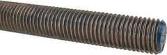 Made in USA - 1-8 UNC (Coarse), 6' Long, Stainless Steel Threaded Rod - Right Hand Thread - Makers Industrial Supply