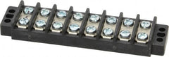 Ideal - 8 Poles, 300 Volt, 30 Amp, -40 to 266°F, Polyester Thermoplastic, Polyester Thermoplastic Multipole Terminal Block - Zinc Plated Steel, 22 to 12 AWG Compatibility, 0.56 Inch High - Makers Industrial Supply