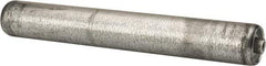 Made in USA - Replacement Conveyor Roller for 10 Inches Between Frame - 1.4 Inch Diameter, 1/4 Inch Axle, Galvanized Steel Finish, 18 Gage - Makers Industrial Supply