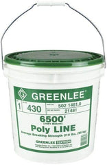 Greenlee - 6,500 Ft. Long, Polyline Rope - 210 Lb. Breaking Strength - Makers Industrial Supply