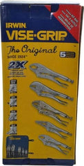 Irwin - 5 Piece Locking Plier Set - Comes in Kit Bag - Makers Industrial Supply