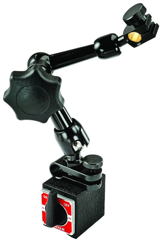 #660 - 1-3/16 x 1-9/16 x 1-3/8" Base Size  - Power On/Off with Triple-Jointed Arm - Magnetic Base Indicator Holder - Makers Industrial Supply