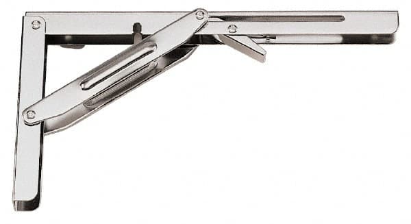 Brackets; Bracket Type: Folding L-Bracket; Length (Decimal Inch): 11-13/16; Length (Inch): 11-13/16; Length (mm): 11-13/16; Width (Inch): 1; Load Capacity (Lb.): 165.000; 165.0 lb; Finish/Coating: Electro Polished; Overall Width: 1; 24.0; PSC Code: 5340;