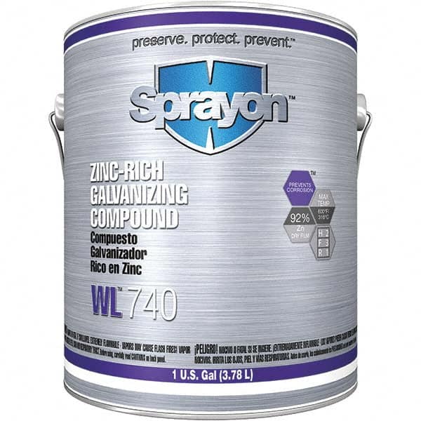 Sprayon - 1 Gal Zinc Cold Galvanizing Compound - Comes in Can - Makers Industrial Supply