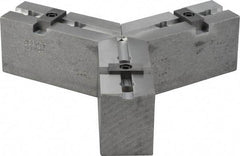 Abbott Workholding Products - Tongue & Groove Attachment, Square Soft Lathe Chuck Jaw - 3 Jaws, Aluminum, 1-3/4" Btw Mount Hole Ctrs, 4" Long x 1-1/2" Wide x 2" High, 5/16" Groove, 3/8" Fastener - Makers Industrial Supply