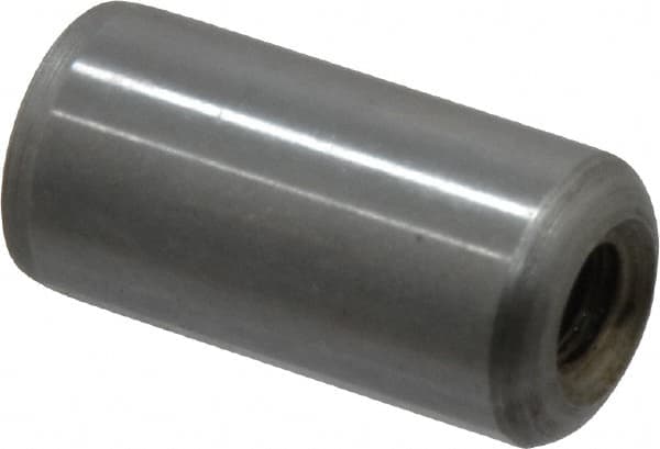 Gibraltar - 1/2" Diam x 1" Pin Length C-1215 Case Hardened Steel Pull Out Dowel Pin - 1 Beveled & 1 Threaded End - Makers Industrial Supply