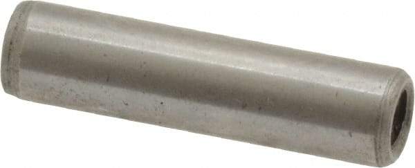 Gibraltar - 1/4" Diam x 1" Pin Length C-1215 Case Hardened Steel Pull Out Dowel Pin - 1 Beveled & 1 Threaded End - Makers Industrial Supply