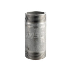 Stainless Steel Pipe Nipple: 1/2″ Pipe, 4″ OAL, Grade 304 & 304L Schedule 40