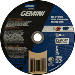 150 mm × 1 mm × 5/8″ Gemini Circular Saw Cut-Off Wheel U57A 60 O Type 01/41 - Makers Industrial Supply