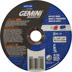 6″ × 0.090″ × 7/8″ Gemini Right Angle Cut-Off Wheel Type 01 Straight 46 Grit - Makers Industrial Supply