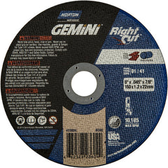 6 x .045 × 7/8″ Gemini RightCut Right Angle Cut-Off Wheel A 36 Q B Type 01/41 - Makers Industrial Supply