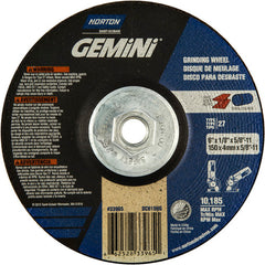 ‎6 × 1/8 × 5/8 - 11″ Gemini Long Life Grinding Wheel A 24 T Type 27 - Makers Industrial Supply