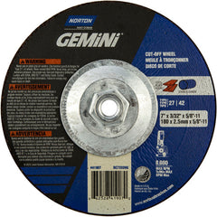 ‎7″ × 3/32″ × 5/8″-11 Gemini Non-Woven Depressed Center Wheel Type 27 24 Grit - Makers Industrial Supply