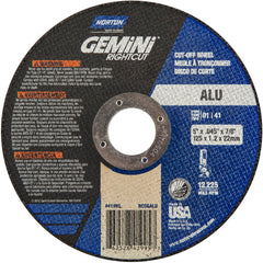 5″ × 0.045″ × 7/8″ Right Angle Cut-Off Wheel Gemini RightCut ALU 36 Grit - Makers Industrial Supply