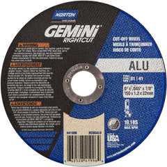 6″ × 0.045″ × 7/8″ Right Angle Cut-Off Wheel Gemini RightCut ALU 36 Grit - Makers Industrial Supply