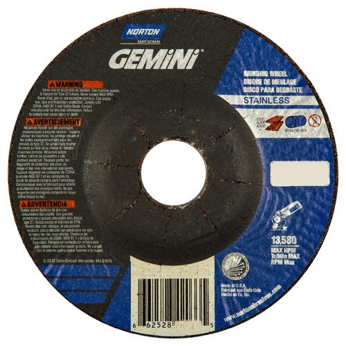 ‎4-1/2″ × 1/4″ × 7/8″ Gemini Non-Woven Depressed Center Wheel Type 27 30 Grit - Makers Industrial Supply