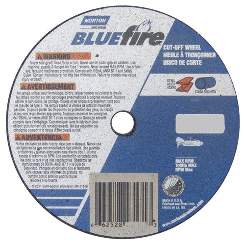 4 x .060 × 3/8″ BlueFire Small Diameter Cut-Off Wheel >3″ ZA 46 X Type 01/41 - Makers Industrial Supply