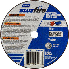 4 x .035 × 3/8″ BlueFire Small Diameter Cut-Off Wheel >3″ ZA 46 X Type 01/41 - Makers Industrial Supply