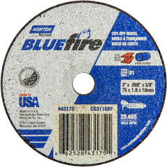 3 x .060 × 3/8″ BlueFire Small Diameter Cut-Off Wheel <=3″ ZA 46 X Type 01/41 - Makers Industrial Supply