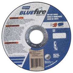 ‎4-1/2 × 1/16 × 7/8″ BlueFire RightCut Right Angle Cut-Off Wheel A 36 Q Type 01/41 - Makers Industrial Supply