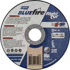 5 × 1/16 × 7/8″ BlueFire RightCut Right Angle Cut-Off Wheel A 36 Q Type 01/41 - Makers Industrial Supply