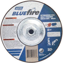 ‎7 × 1/8 × 5/8 - 11″ BlueFire Grinding Wheel ZA 30 U Type 27 - Makers Industrial Supply