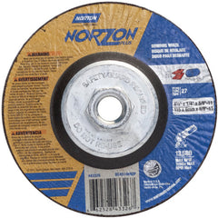 ‎4-1/2″ × 1/4″ × 5/8″ NorZon Plus Non-Woven Depressed Center Wheel Type 27 - Makers Industrial Supply