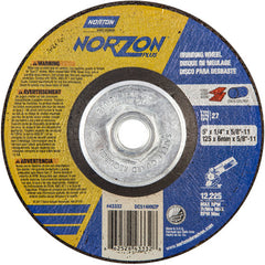 5″ × 1/4″ × 5/8″ NorZon Plus Non-Woven Depressed Center Wheel Type 27 - Makers Industrial Supply