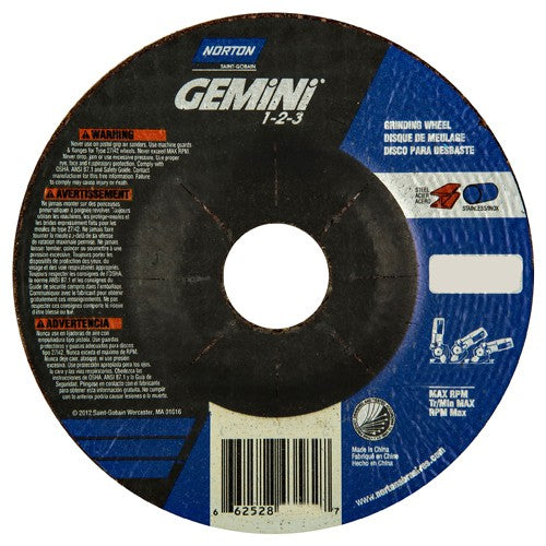 ‎4-1/2″ × 2.2″ × 22.23 ″ Gemini Non-Woven Depressed Center Wheel Type 27 46 Grit - Makers Industrial Supply