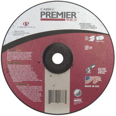 5″ × 0.045″ × 7/8″ - Zirconia Alumina - Premier Redcut - Depressed Center Wheel - Makers Industrial Supply