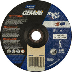 7″ × 0.060″ × 7/8″ Gemini Non-Woven Depressed Center Wheel Type 27 - Makers Industrial Supply