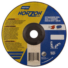 7″ × 1/8″ × 7/8″ NorZon Plus Non-Woven Depressed Center Wheel Type 27 - Makers Industrial Supply