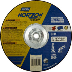 9″ × 1/4″ × 5/8″ NorZon Plus Non-Woven Depressed Center Wheel Type 27 - Makers Industrial Supply