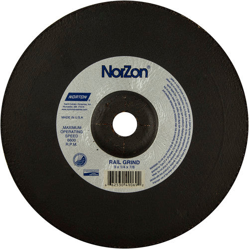 9″ × 1/4″ × 7/8″ NorZon III Non-Woven Depressed Center Wheel Type 27 - Makers Industrial Supply