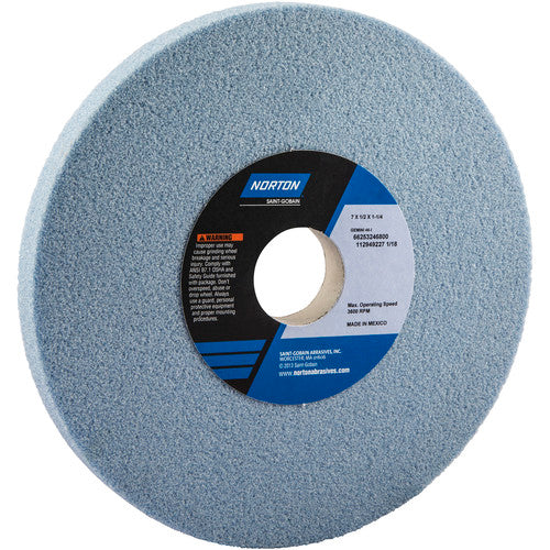 ‎7″ × 1/2″ × 1-1/4″ Gemini Toolroom Wheel Type 01 Straight 46 Grit Aluminum Oxide - Makers Industrial Supply