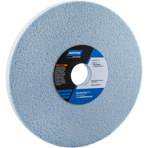 ‎8″ × 1/2″ × 1-1/4″ Gemini Toolroom Wheel Type 01 Straight 46 Grit Aluminum Oxide - Makers Industrial Supply