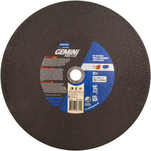 14″ × 1/8″ × 1″ Gemini Stationary Saw Cut-Off Wheel Aluminum Oxide - Makers Industrial Supply